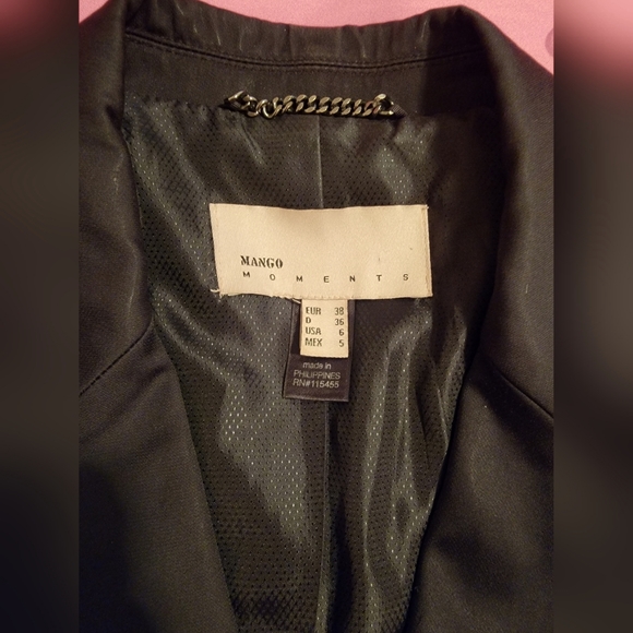 Mango, 2 PCS Satin Coat and Skirt European style)  Set Size; 6 - Picture 3 of 16